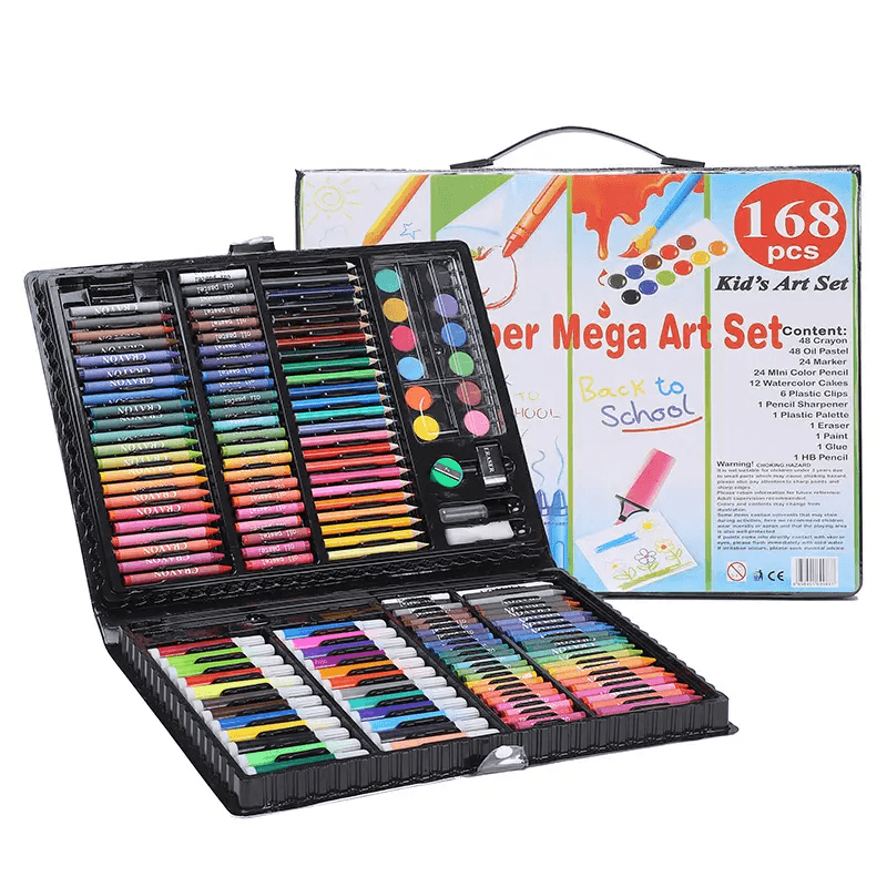 Back To School Portable Kids Drawing Art Set 168Pcs