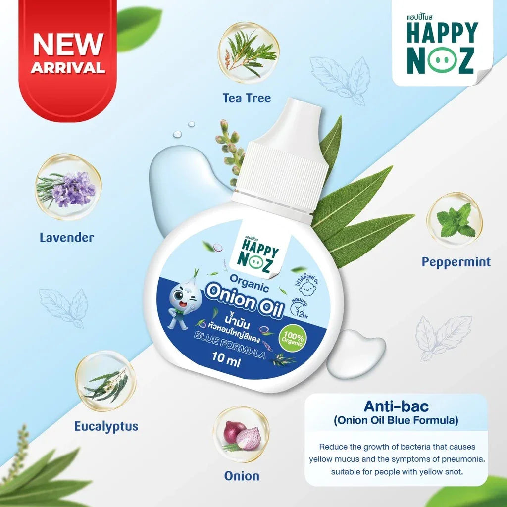 Happy Noz Organic Onion Oil Blue Formula - 10ml