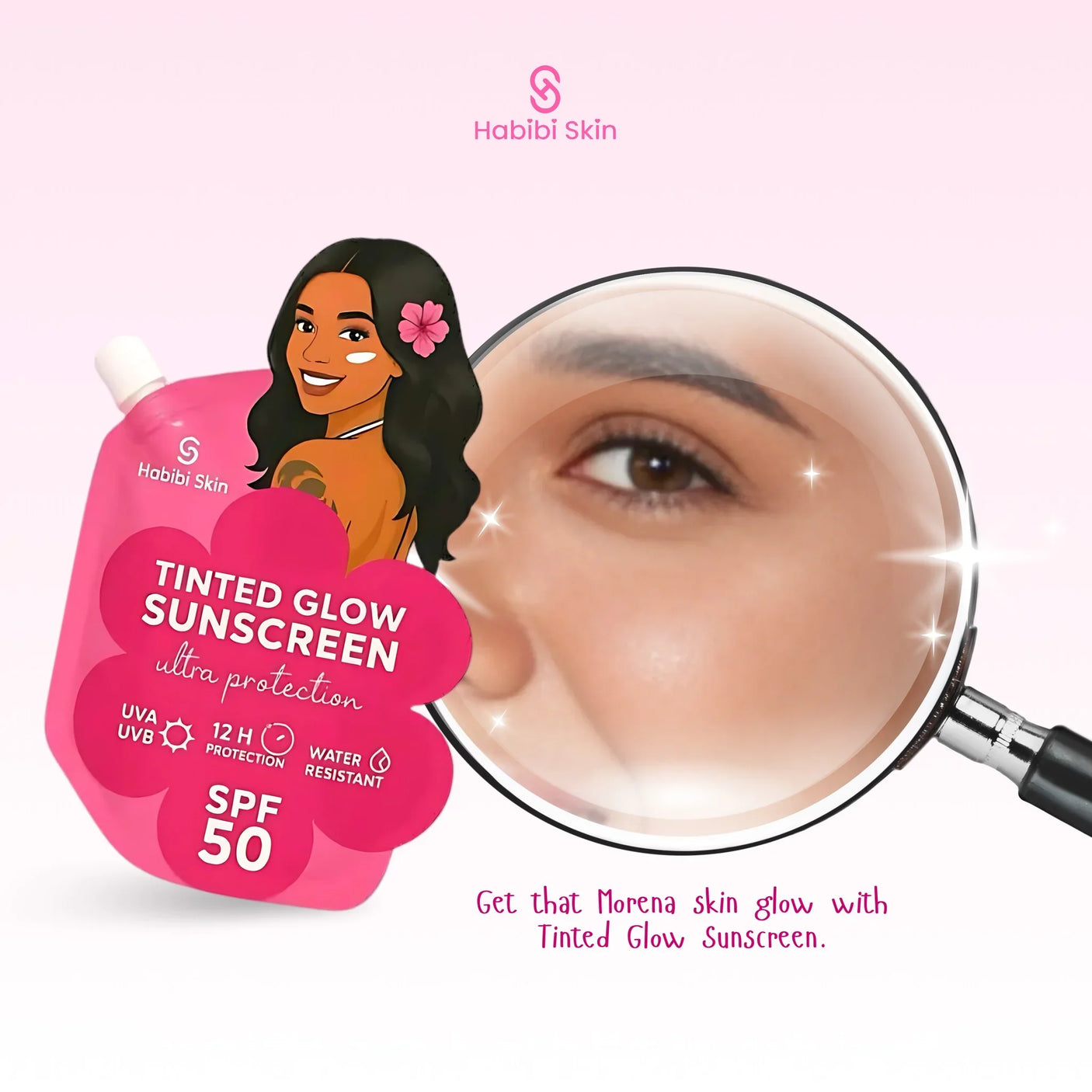 Habibi Skin Tinted Glow Sunscreen SPF50 - 50g