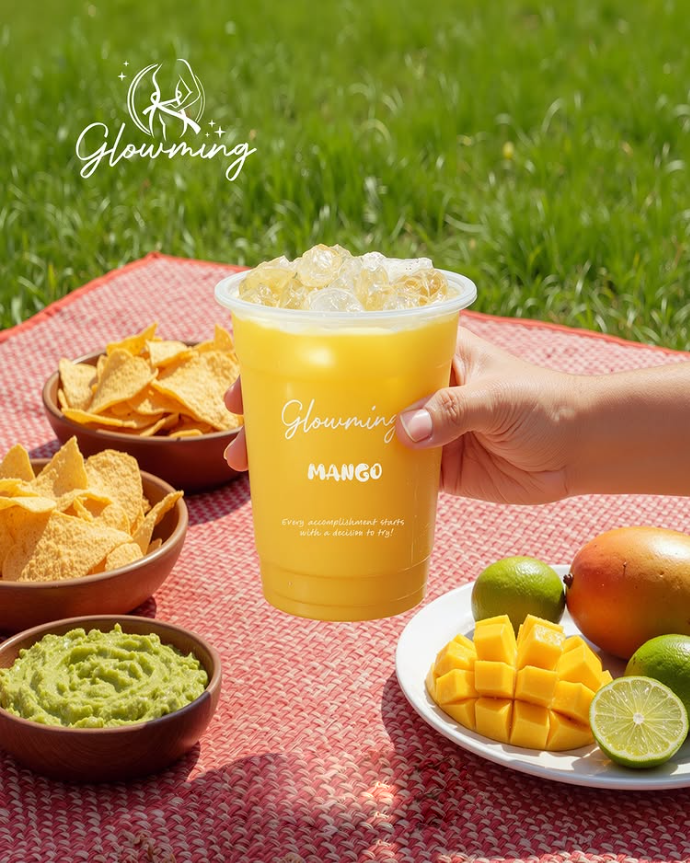 Glowming Milky Mango Powder Drink Mix - 10 Sachets × 20g