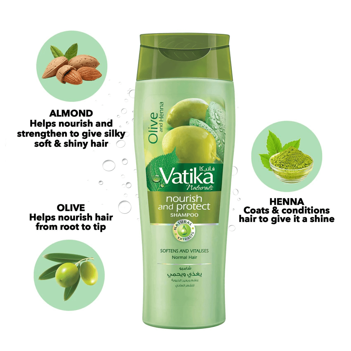 Vatika Olive & Henna Shampoo 400ml