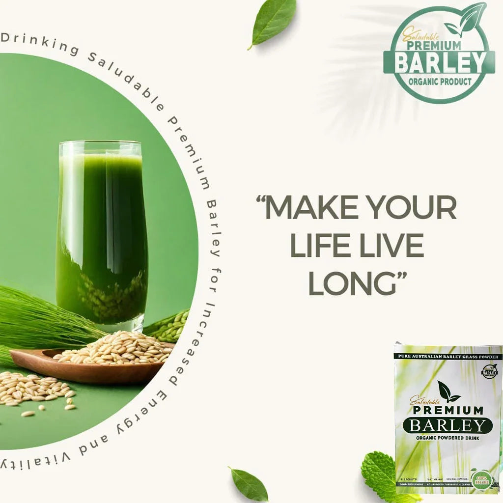 مشروب الشعير المجفف العضوي المجفف Saludable Premium Barley Premium - 3 جرام × 10 أكياس