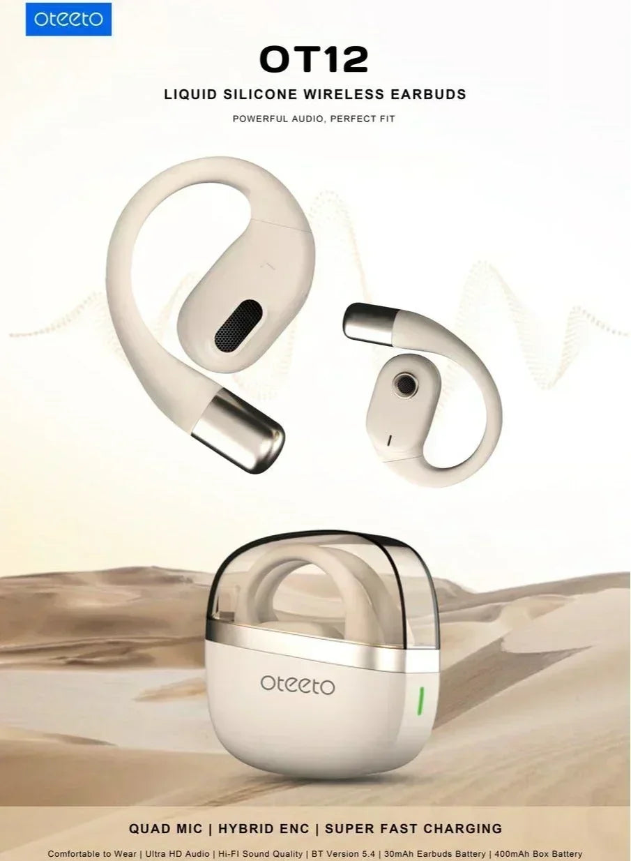 Oteeto Liquid Silicone Wireless Earbuds - OT12