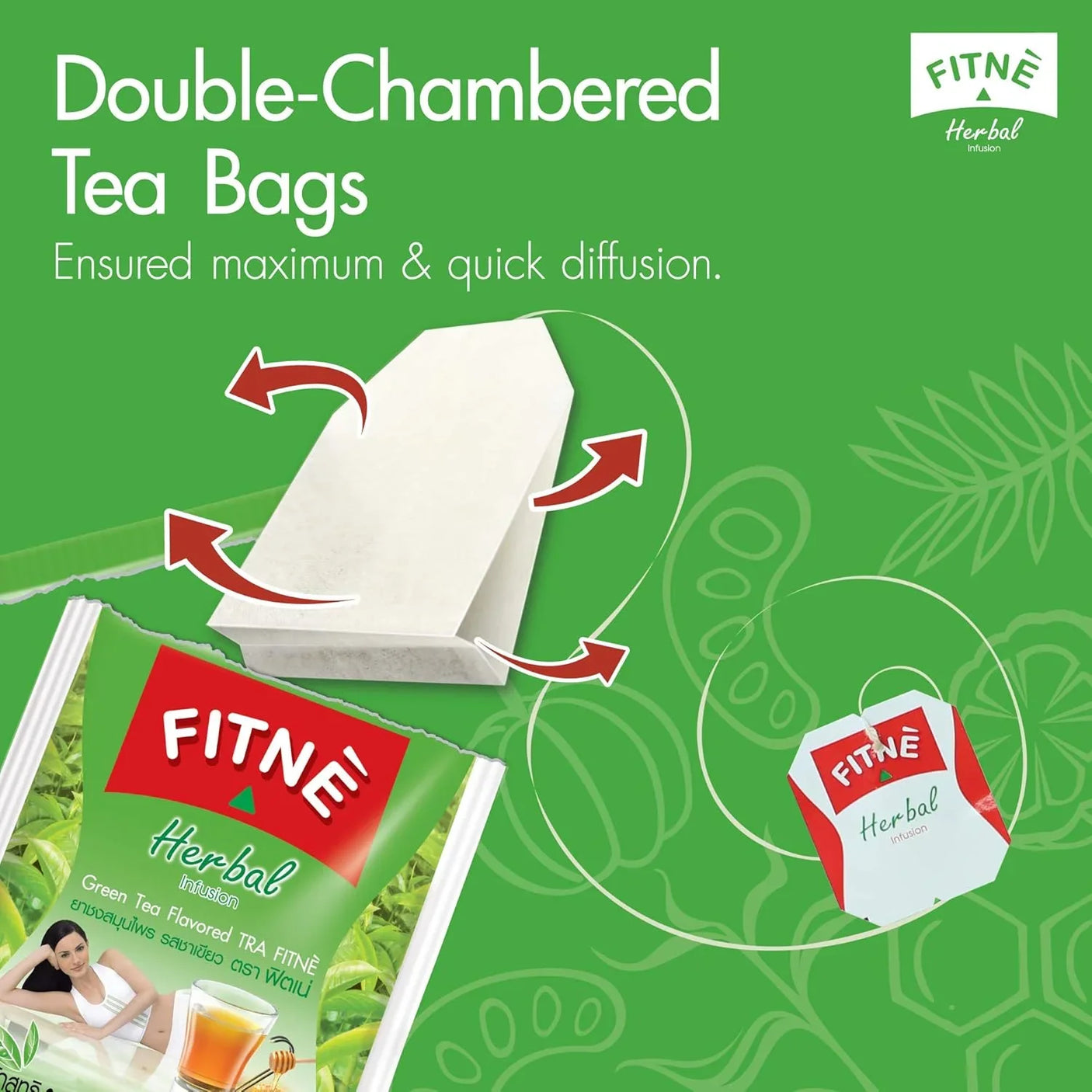 Fitne Herbal Infusion Green Tea Flavored