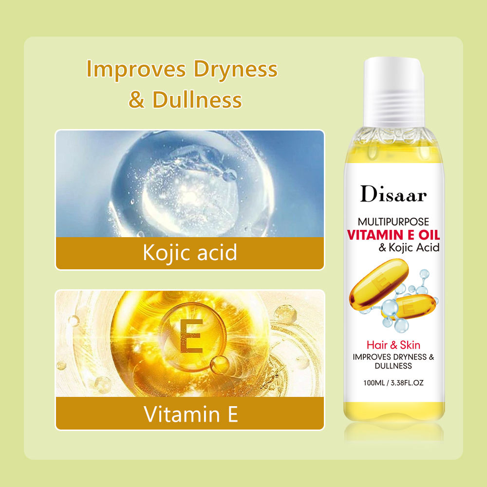 Disaar Multipurpose Vitamin E Oil For Hair & Skin - 100ml