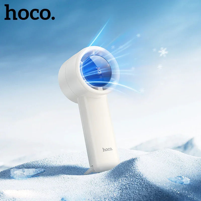 Hoco Portable Handheld Fan With LED Display - HX63