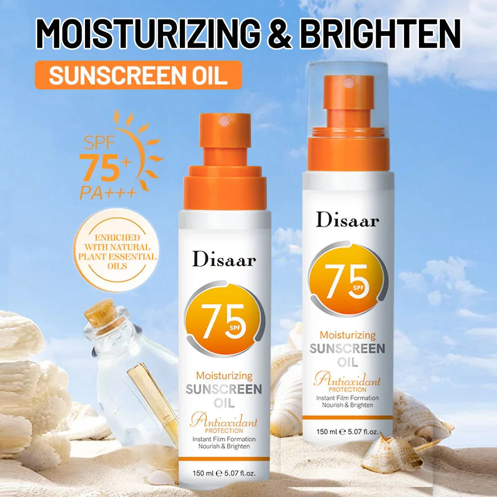 Disaar Moisturizing Sunscreen Oil SPF 75 - 150ml