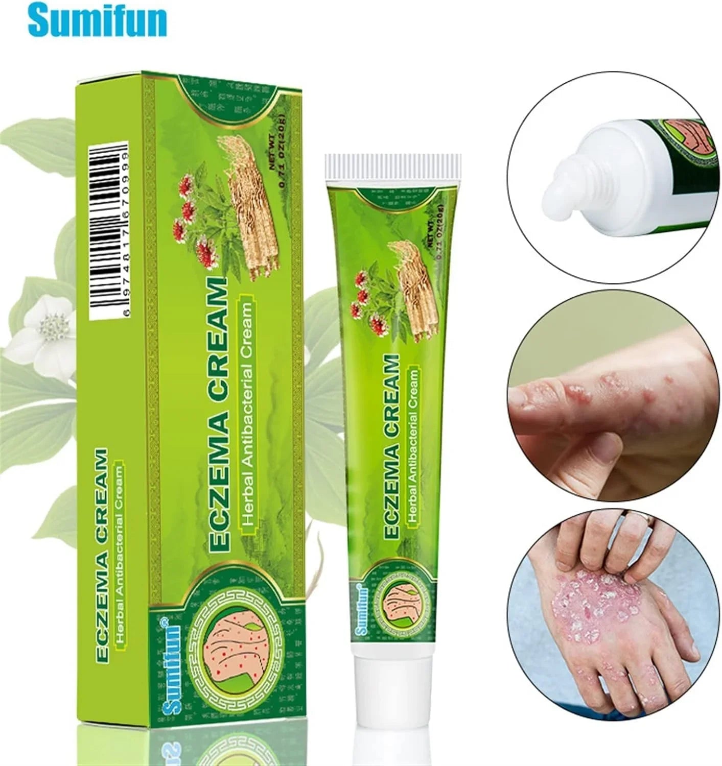 Sumifun Eczema Herbal Antibacterial Cream - 20g