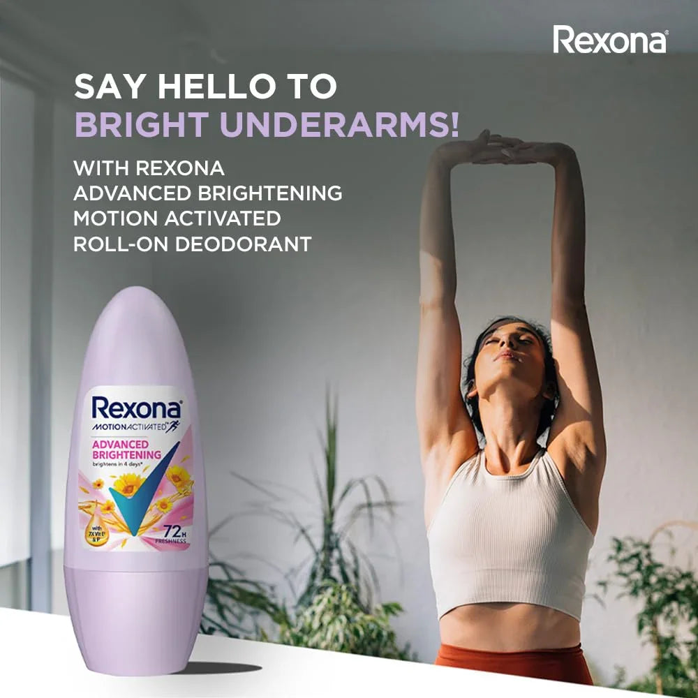 Rexona Advanced Brightening 72H Deodorant Roll-On - 45ml