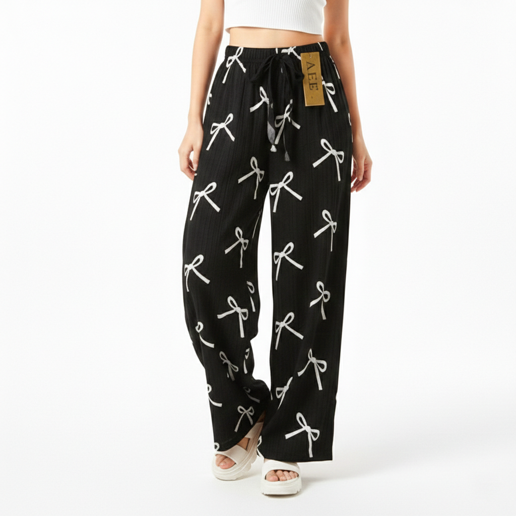 Women's Waisted Wide-Leg Palazzo Pants - YL612