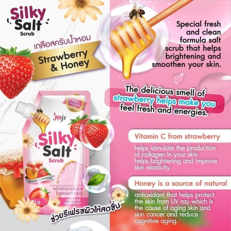 Joji Silky Salt Strawberry & Honey Scrub - 350g