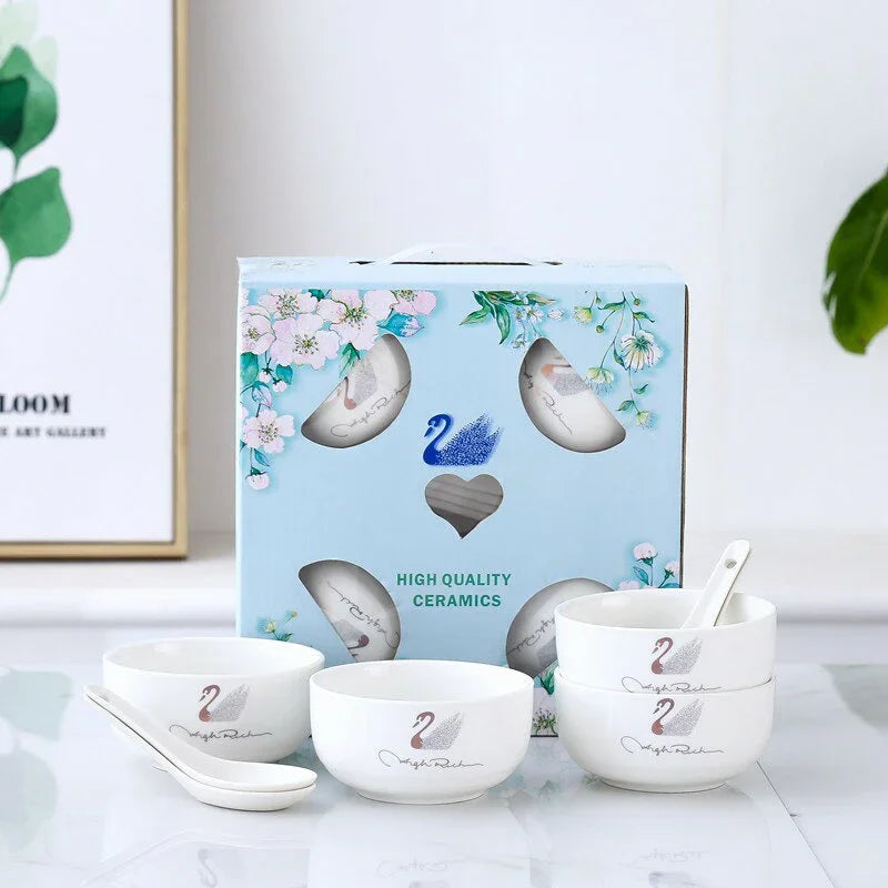 High Quality Japanese Ceramics Bowl 4 Pcs Set