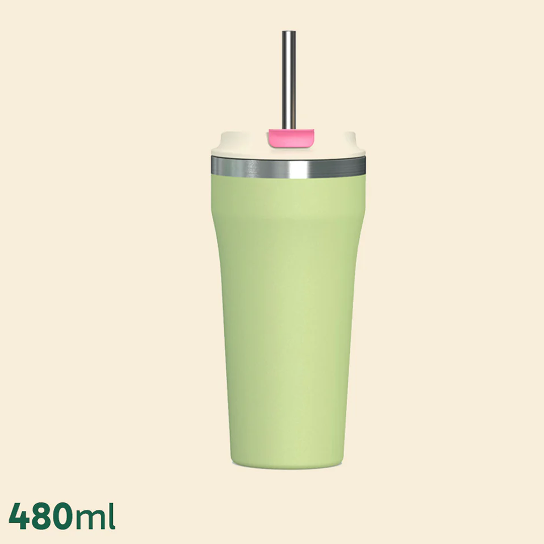 Double Wall Vacuum Insulated Tumbler Coffee Mug - Q16A (480ml)