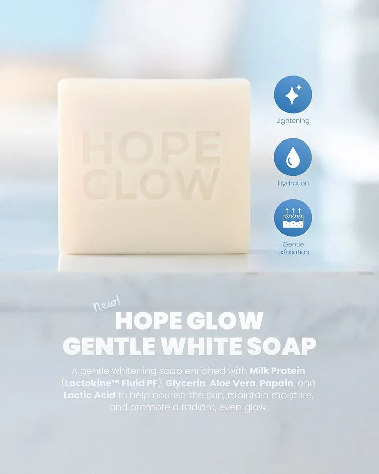 Luna Aura Hope Glow Gentle White Soap - 50g x 3 Bars
