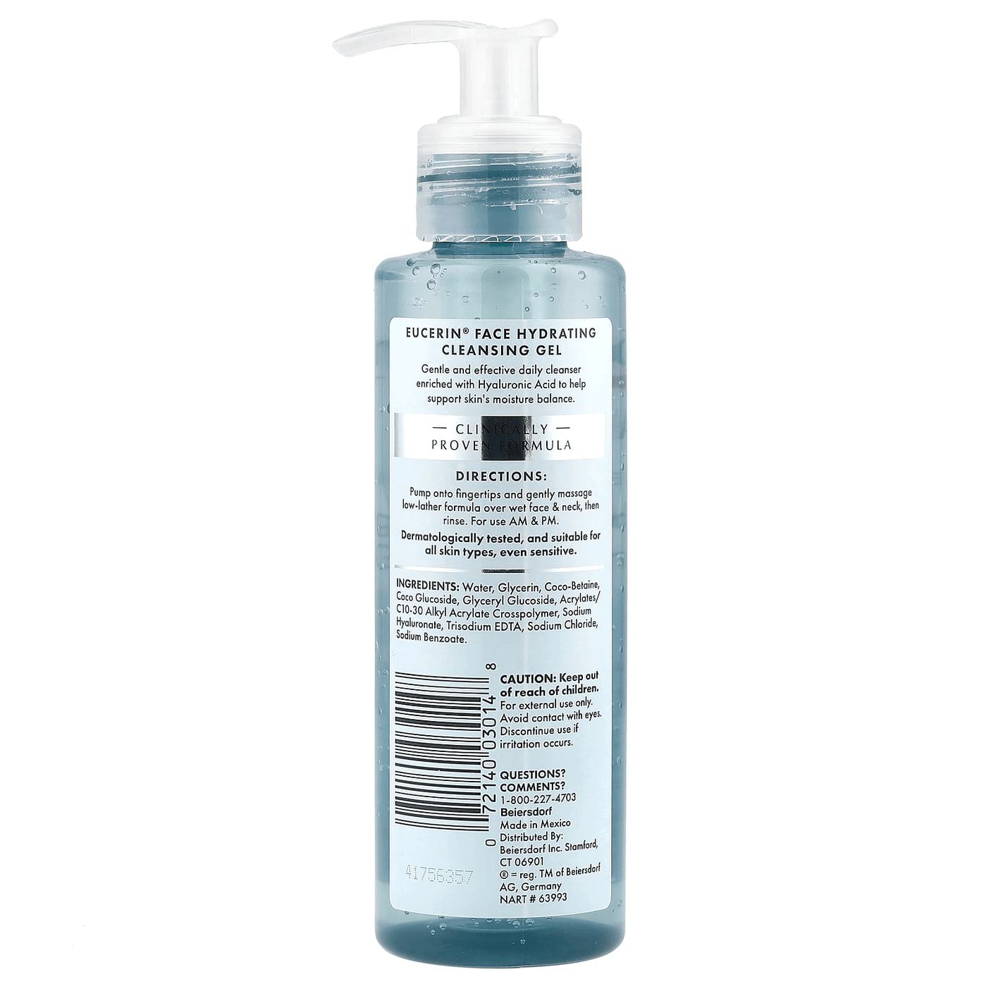 Eucerin Face Hydrating Cleansing Gel - 200ml