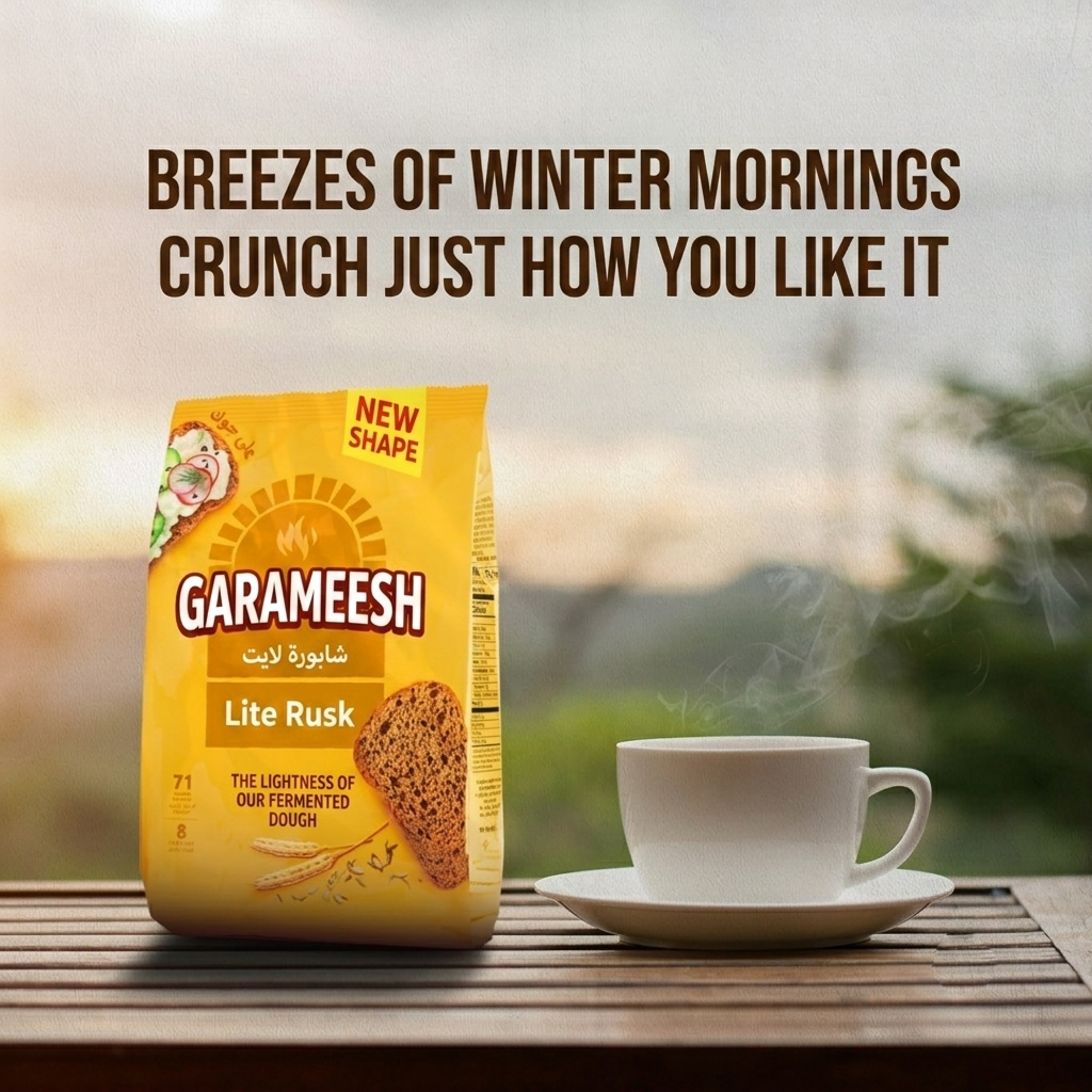 Garameesh Lite Rusk - 8Pcs Pack (375g)