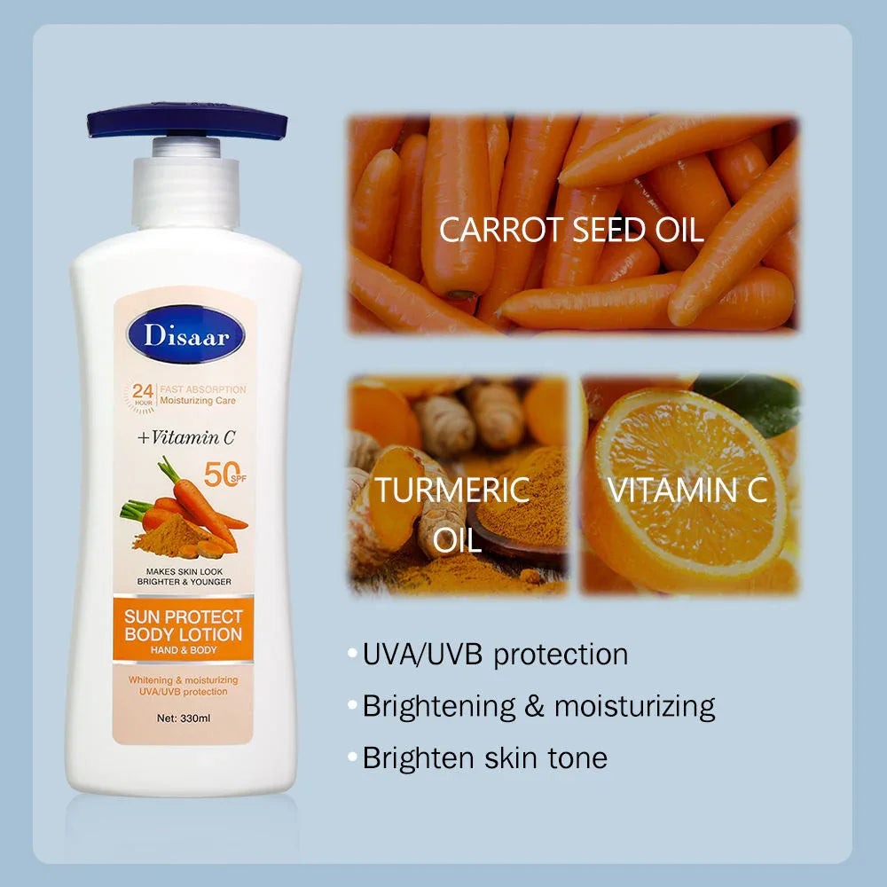 Disaar Vitamin C SPF50 Sun Protect Body Lotion - 330ml