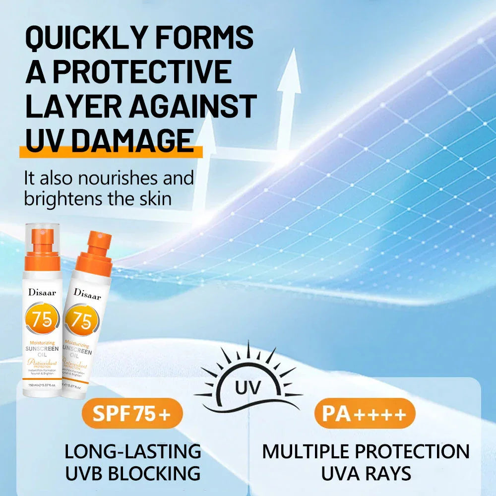 Disaar Moisturizing Sunscreen Oil SPF 75 - 150ml
