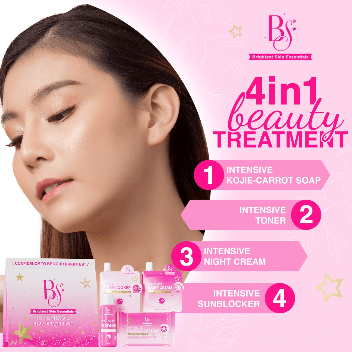 مجموعة BS Brightest Skin Essentials المكثفة لتجديد البشرة