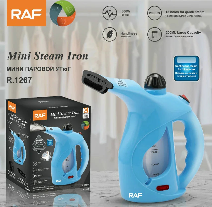 RAF Hand Held Mini Steam Iron R.1267W