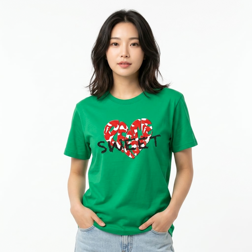 Fashion Text Printed Comfortable Women's T-Shirt #1029