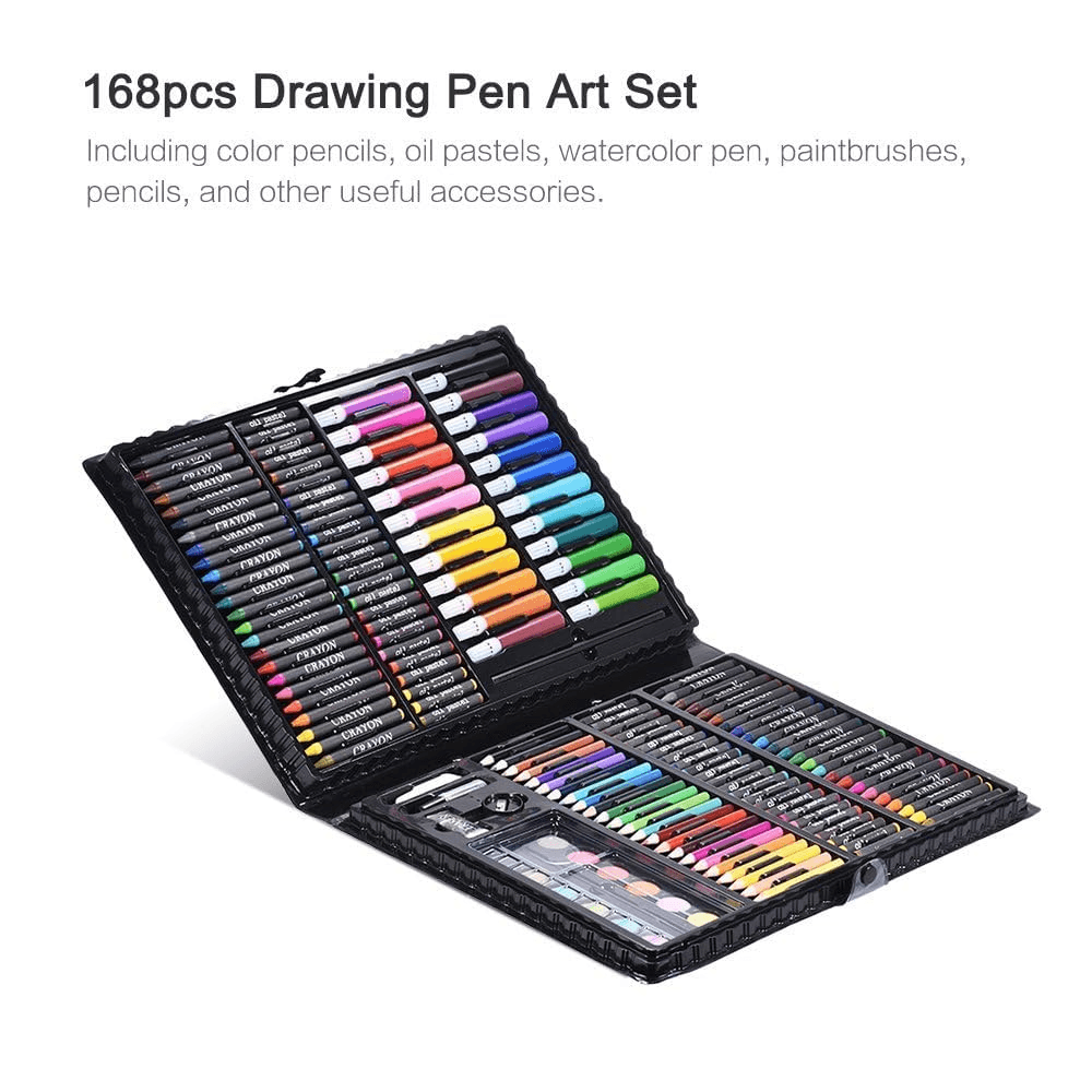 Back To School Portable Kids Drawing Art Set 168Pcs