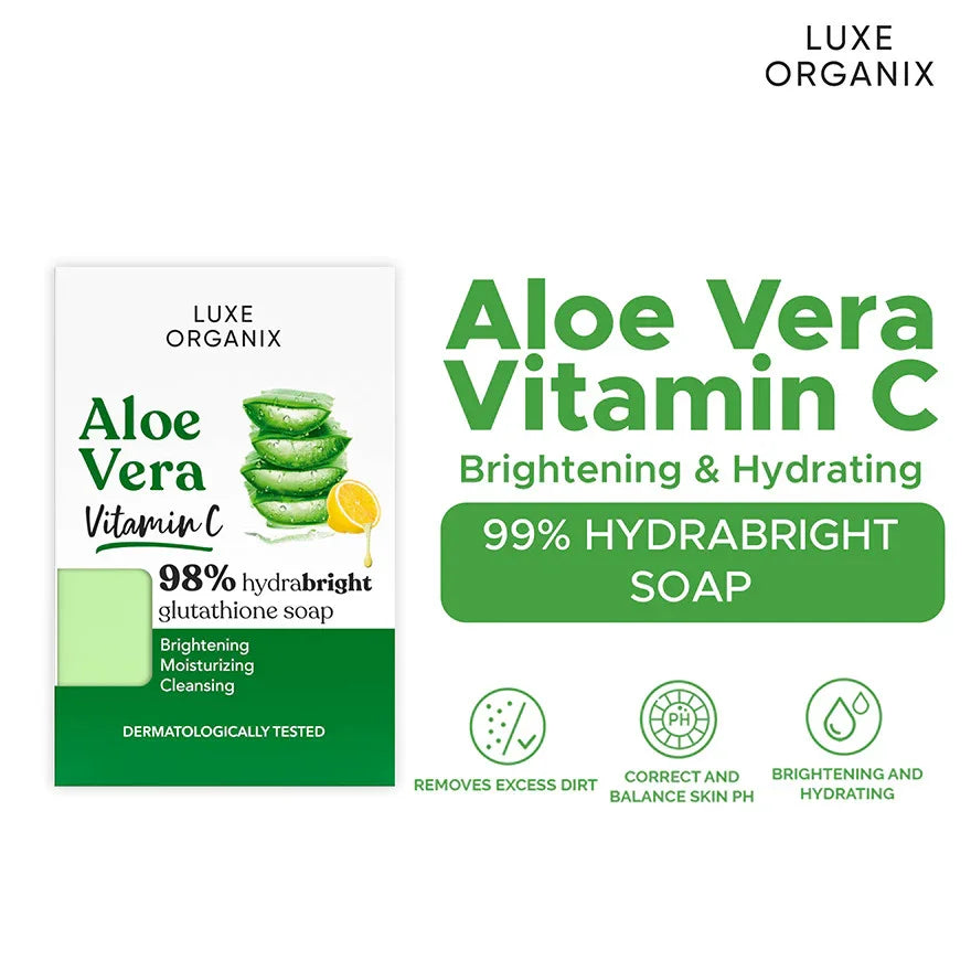 Luxe Organix Aloe Vera Vitamin C Natural Soap - 135g Pinoy Hyper Kuwait Luxe Organix Aloe Vera Vitamin C Natural Soap - 135g Pinoy Hyper Kuwait