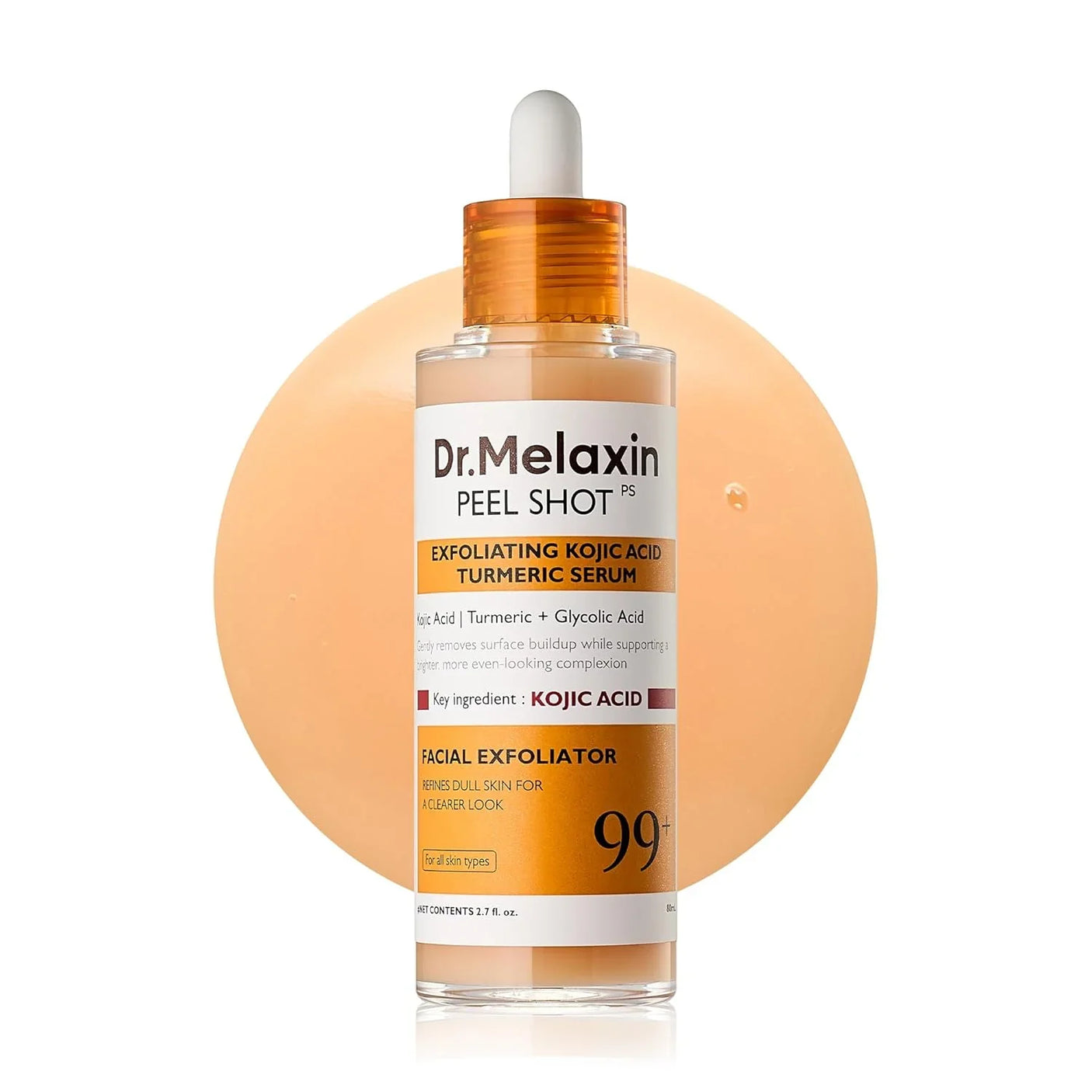 Dr.Melaxin Peel Shot Exfoliating Kojic Acid Turmeric Serum - 80ml