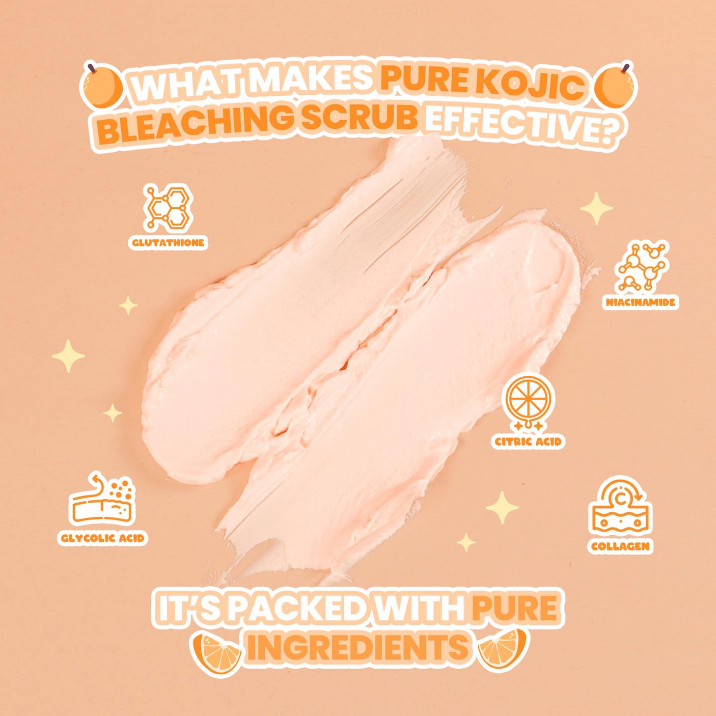 G21 Face & Body Pure Kojic Bleaching Citrus Scrub - 300g