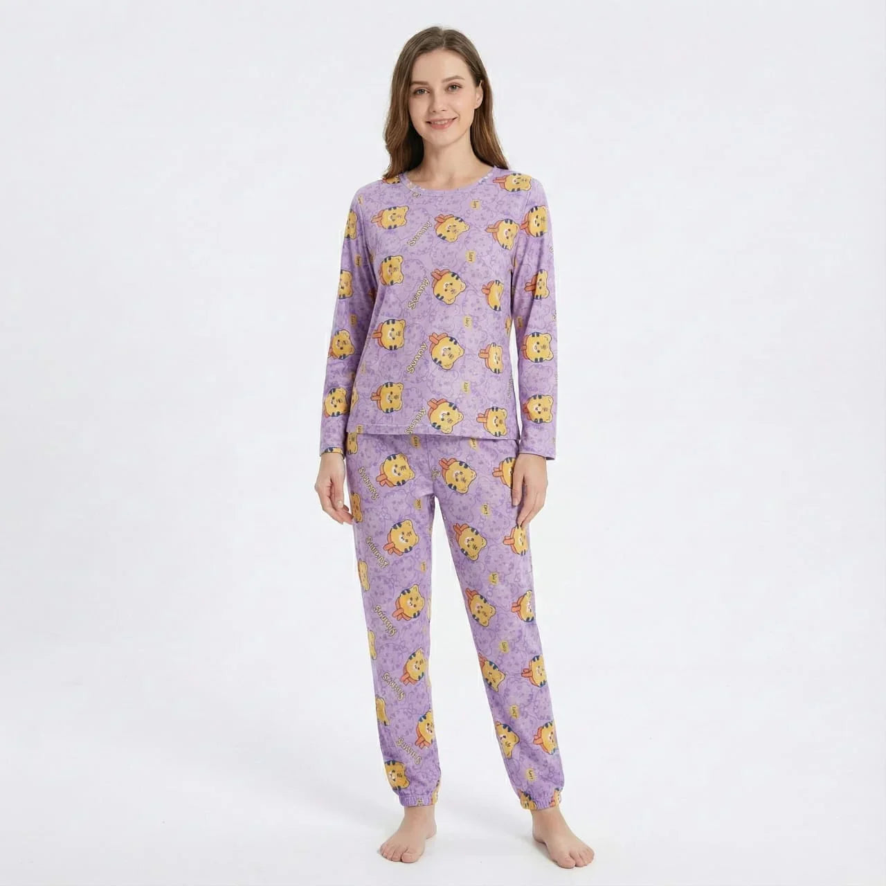 Women's Soft Plush Winter Pajama Set -HDS-16-1