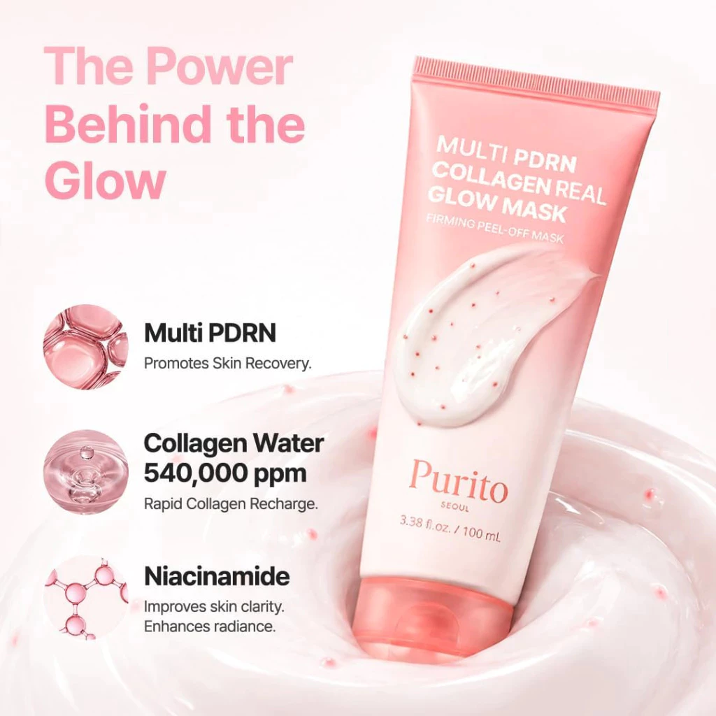 Purito Multi PDRN Collagen Real Glow Face Mask - 100ml