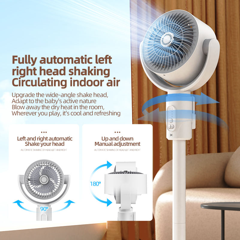 Height Adjustable Air Circulation Fan With Remote Control - F1