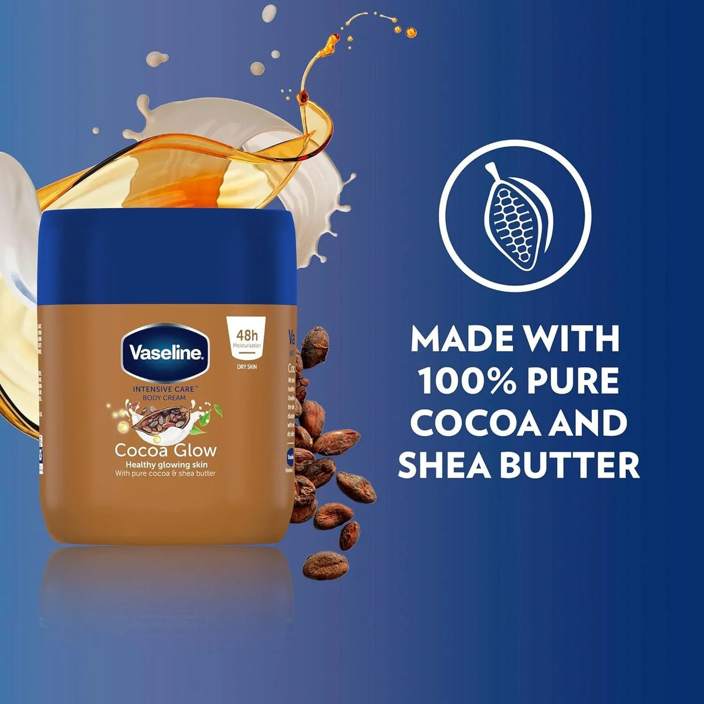 Vaseline Intensive Care Cocoa Glow Body Cream - 400ml