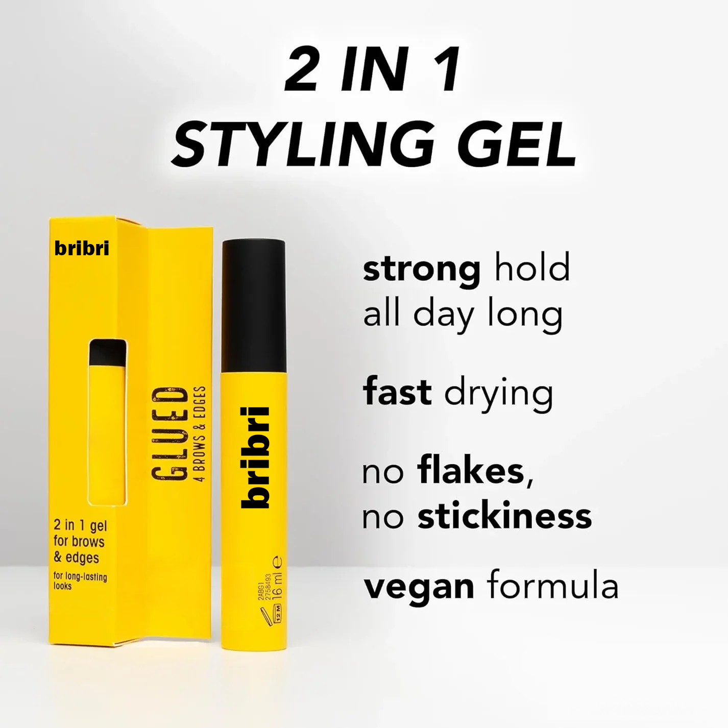 Bribri 2 in 1 Gel For Brows & Edges Styling Gel - 16ml