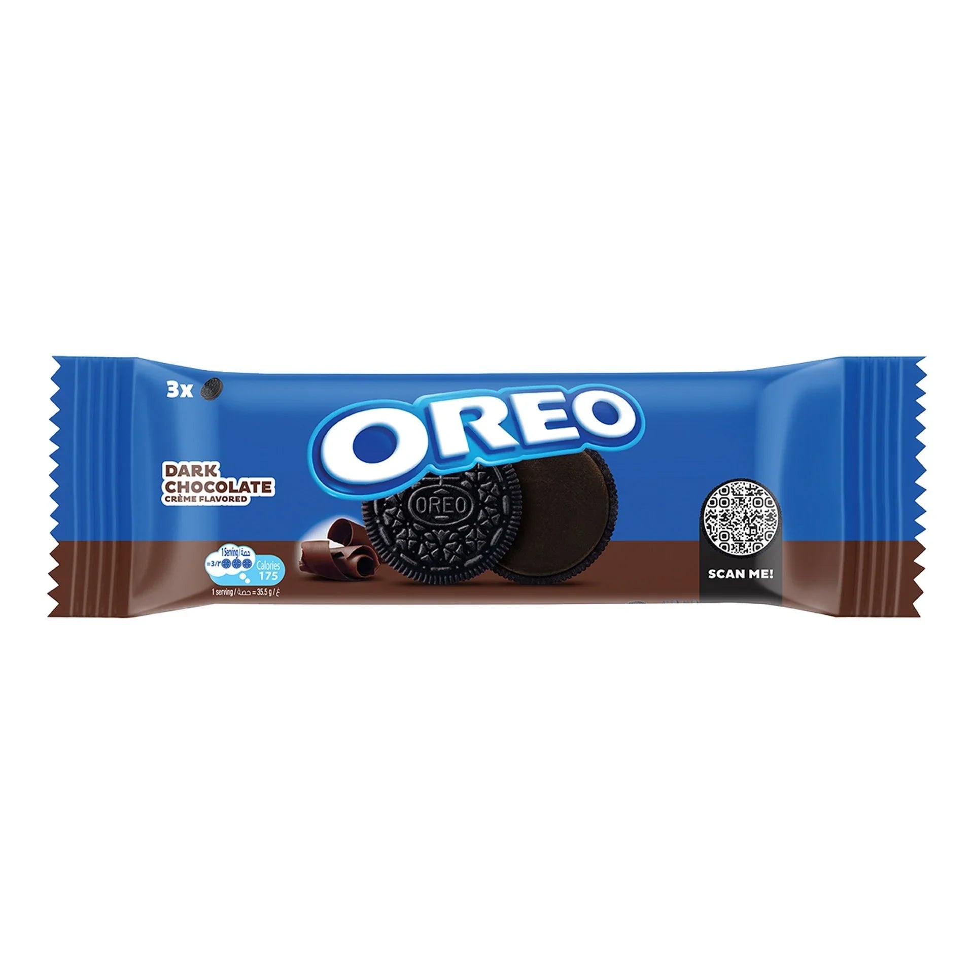 Oreo Dark Chocolate Creme Flavoured Biscuits Value Pack - 12 x 35.5g