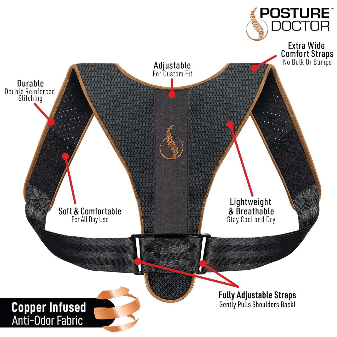 مصحح وضعية الجسم السريع والسهل من Posture Doctor