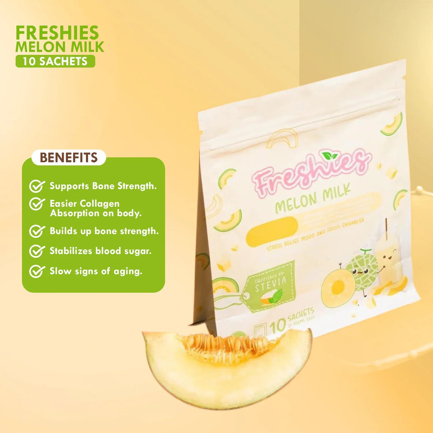 Freshies Melon Milk - 10 Sachets