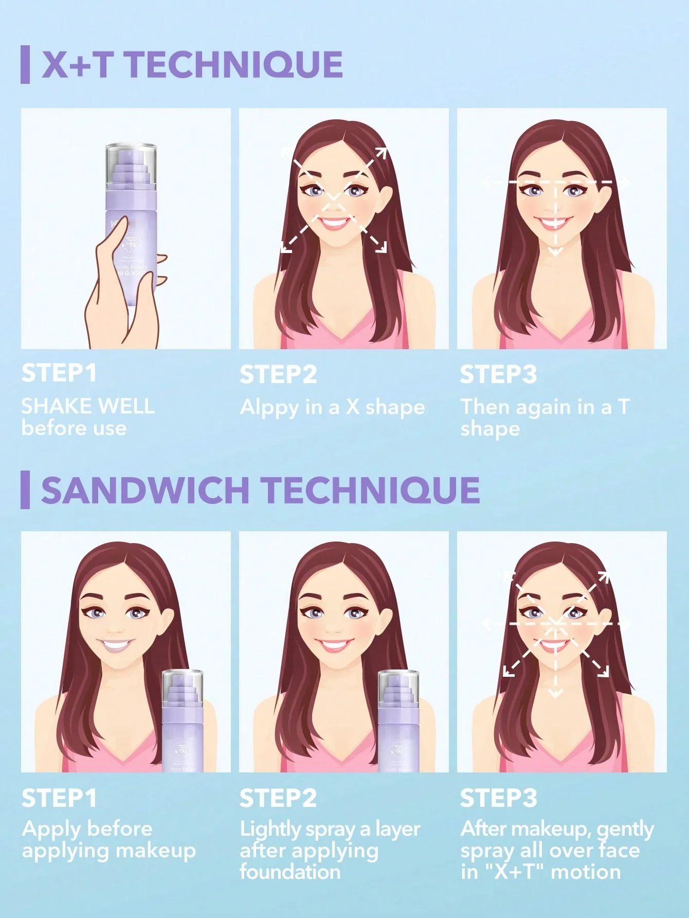 Bribri Lock'd In Setting Spray 16H Long Lasting Makeup - 50ml