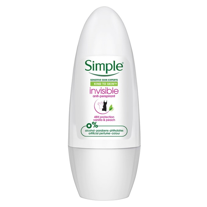 Simple Invisible Anti-Perspirant Deodorant Roll On - 45ml