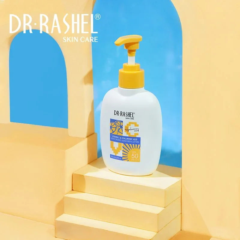 Dr.Rashel Vitamin C & Hyaluronic Acid Sunscreen Lotion SPF 50+ - 180ml