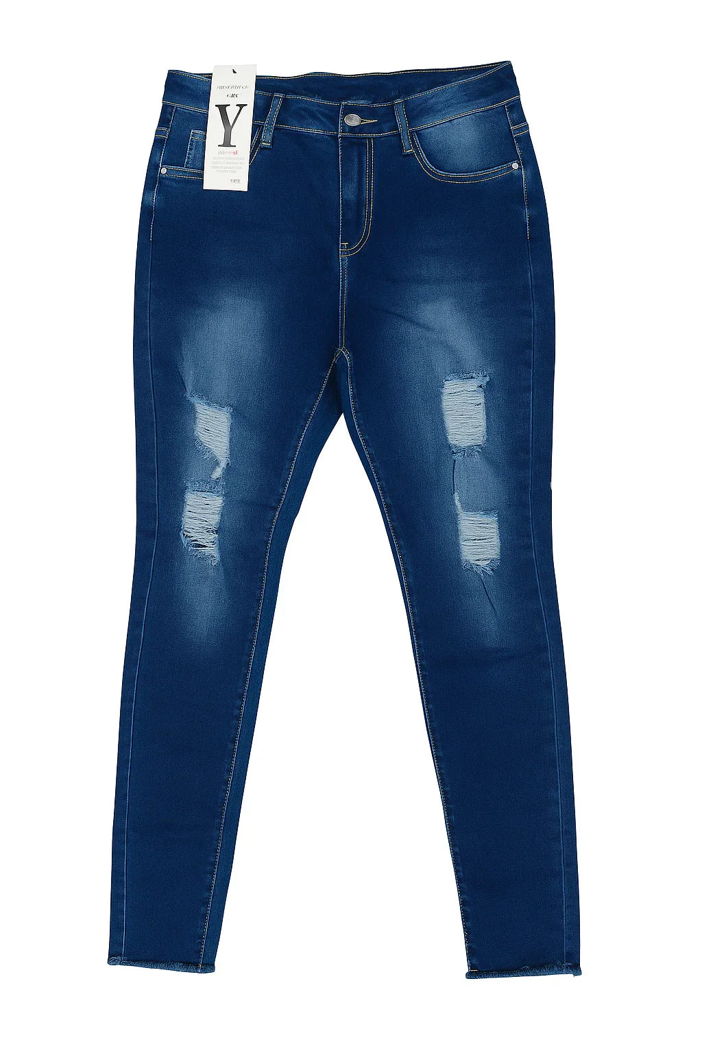 Women's High Waist Distressed Skinny Jeans