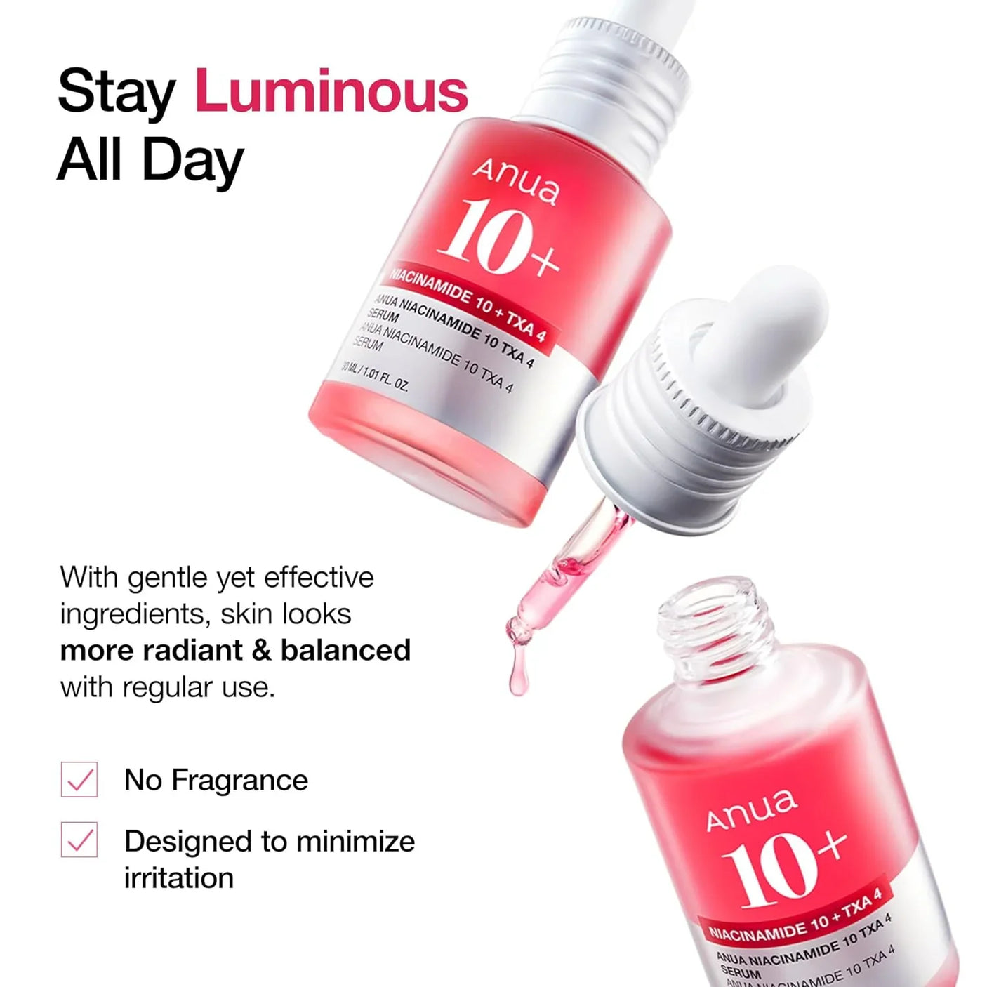 Anua Niacinamide 10% + TXA 4% Dark Spot Correcting Serum - 30ml