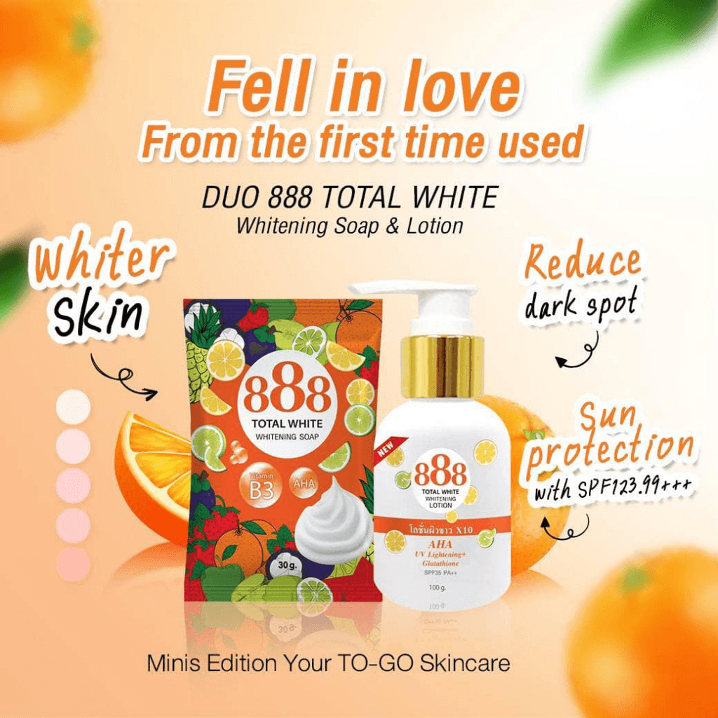 888 Total White Duo Brightening Soap & Lotion Minis Edition