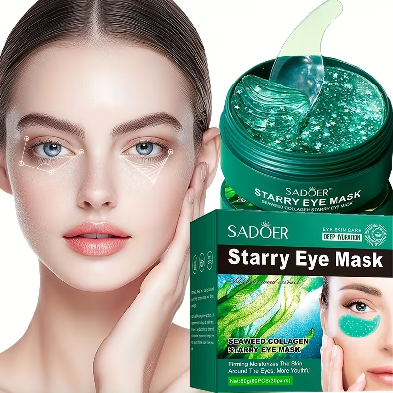Sadoer Seaweed Collagen Starry Eye Mask - 80g (60Pcs)