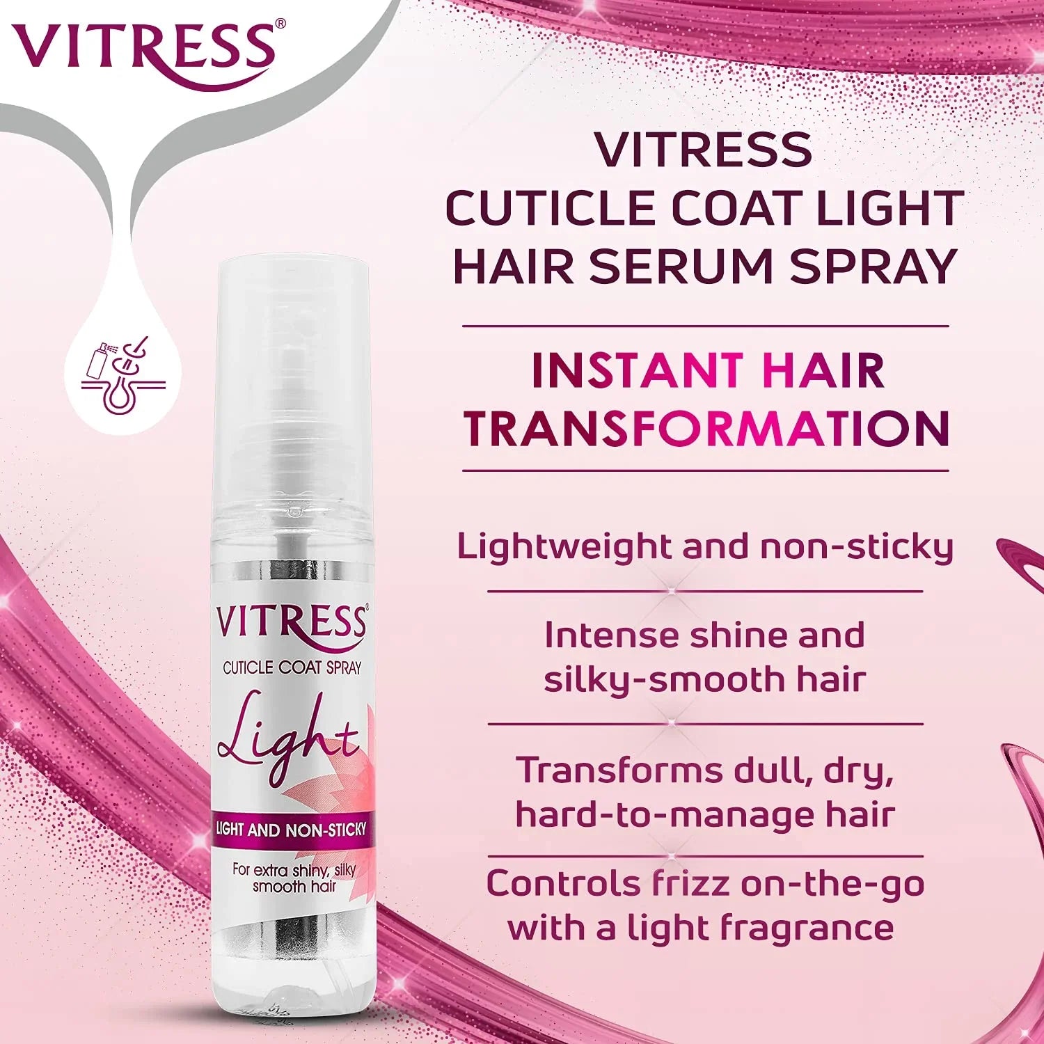 VITRESS Cuticle Coat Light Hair Spray - 50ml