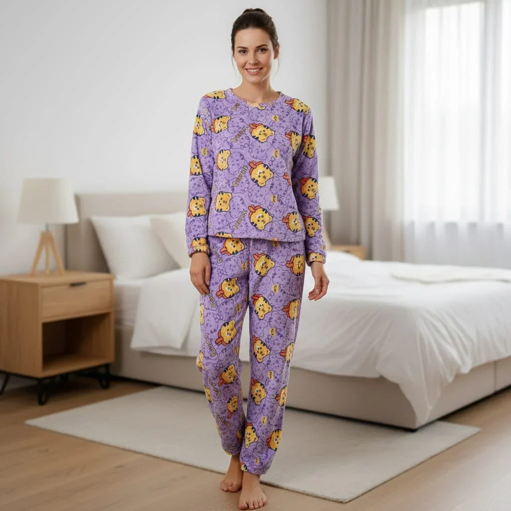 Women's Soft Plush Winter Pajama Set -HDS-16-1