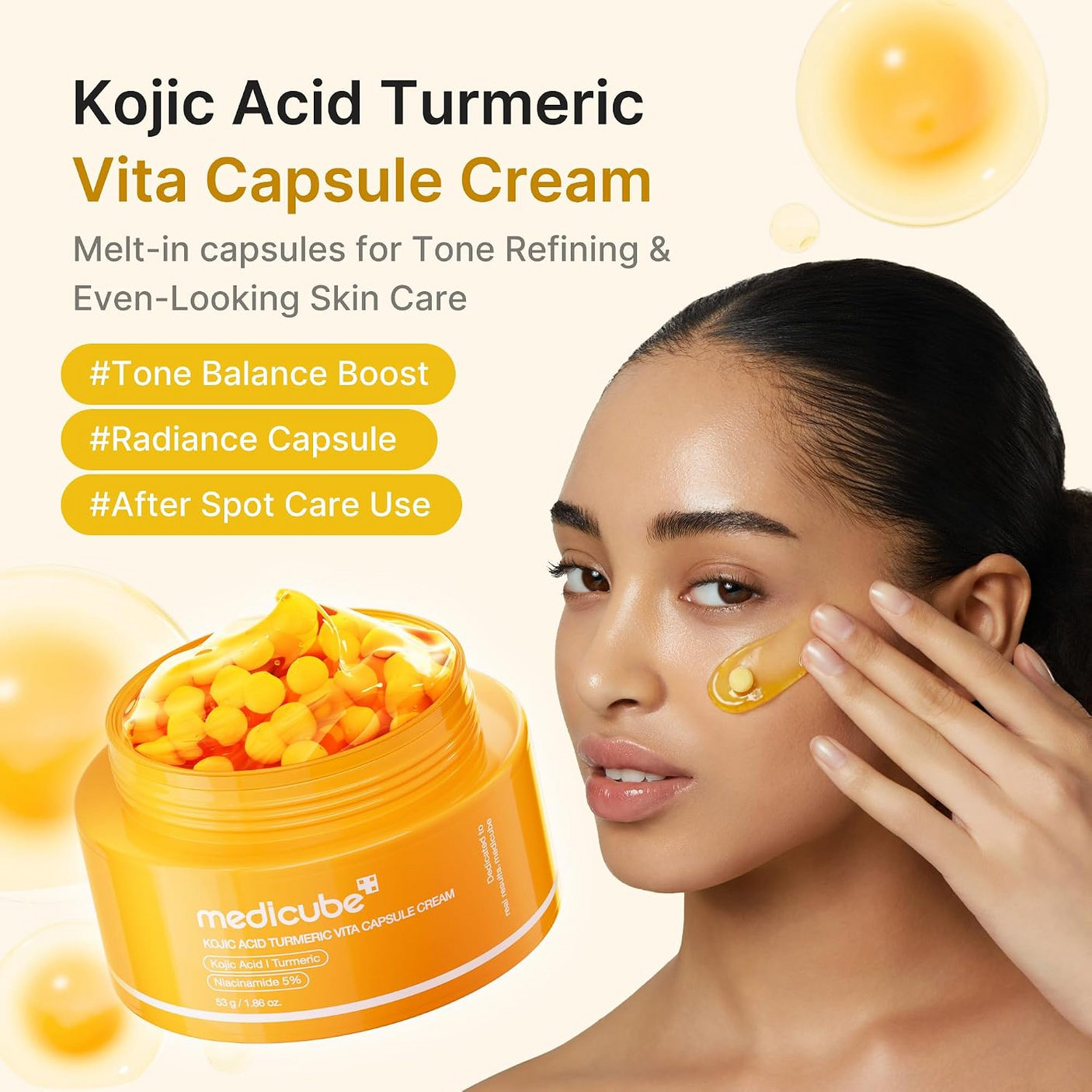 Medicube Kojic Acid Turmeric Vita Capsule Cream - 53g