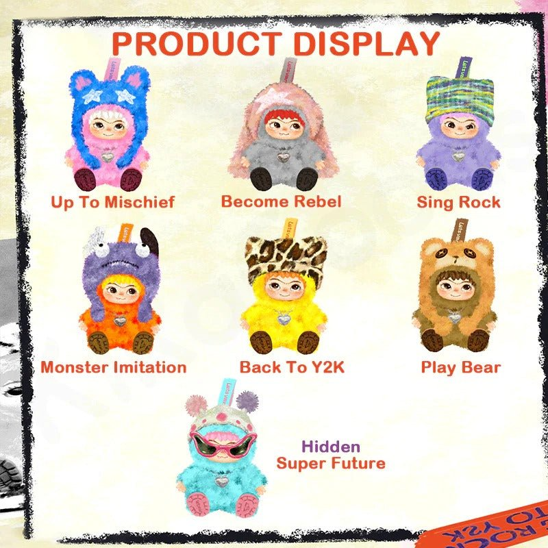 LETSVAN Wakuku Fuzzy Trendy Fun Party Series Blind Box