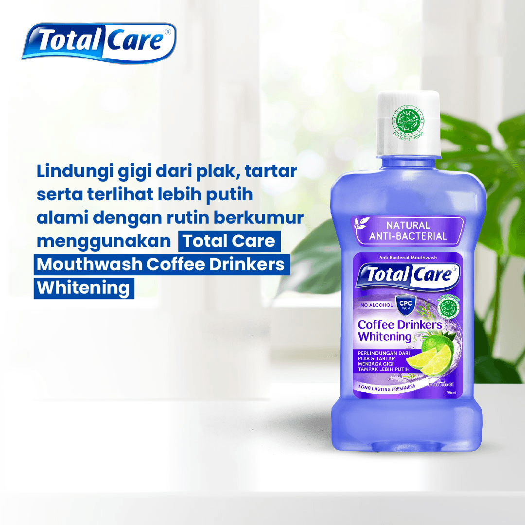 Total Care Anti Bacterial Mouthwash Coffee Drinkers - 250ml