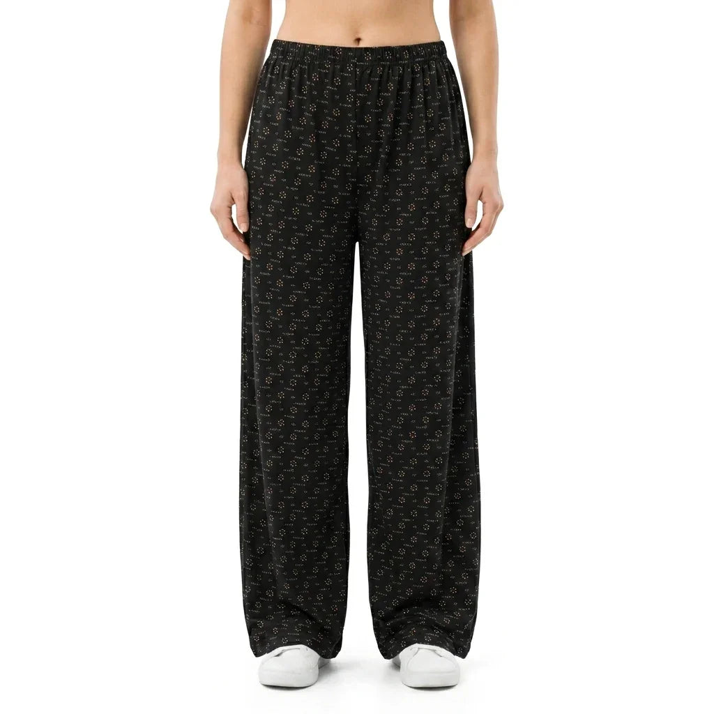 Women's Waisted Wide-Leg Palazzo Pants K-BP-2